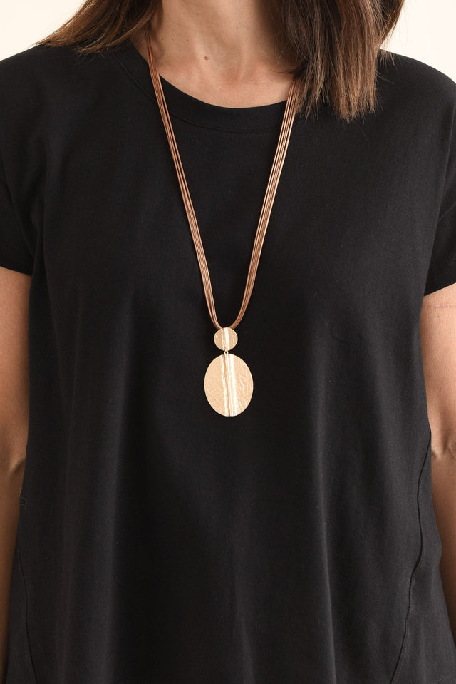 Monroe Black Cotton Pleated Tee,Detail,Brunette model,alt text|model:Cara image 5