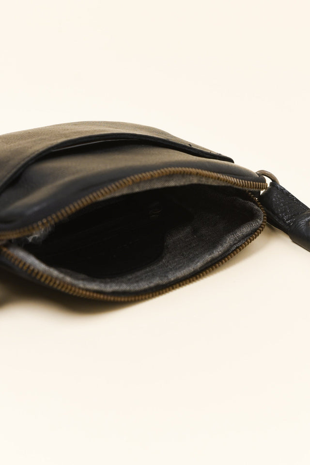 Monterey Black Leather Crossbody Bag image 3