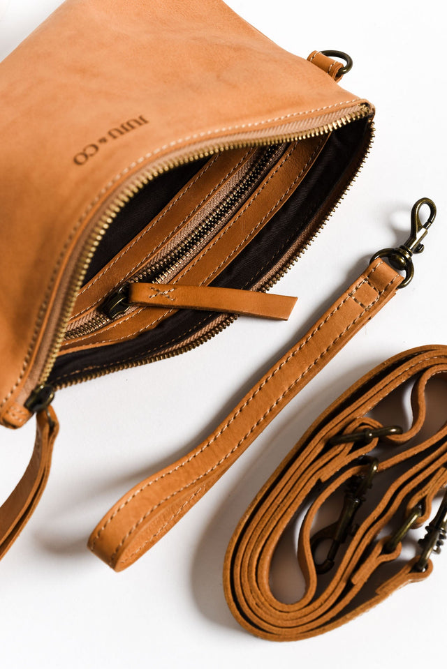 Monterey Tan Leather Crossbody Bag image 3