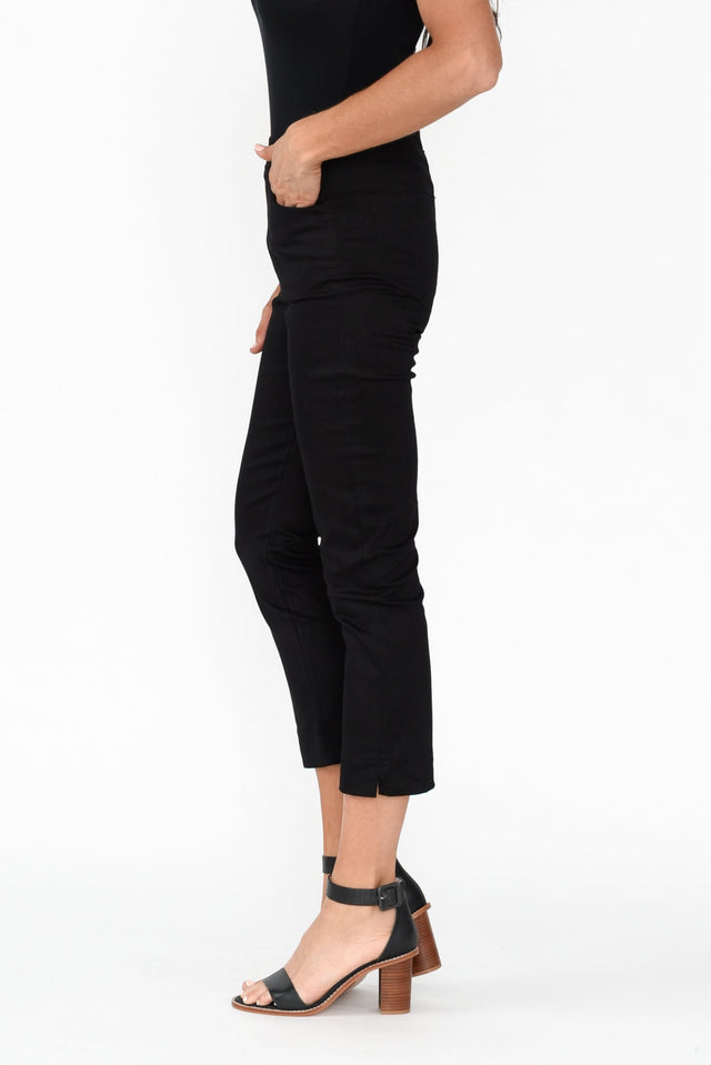 Monza Black Stretch 7/8 Pants