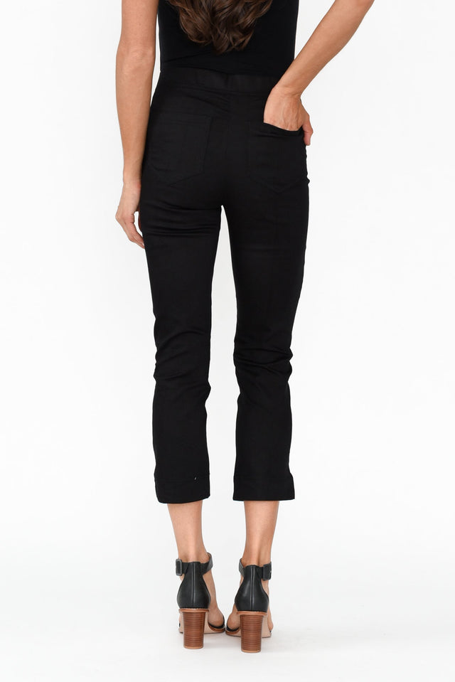 Monza Black Stretch 7/8 Pants