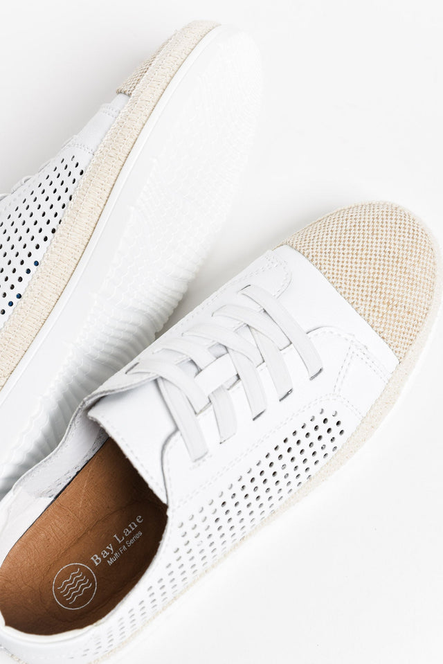 Moon White Leather Sneaker