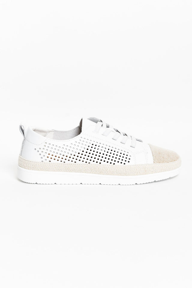 Moon White Leather Sneaker