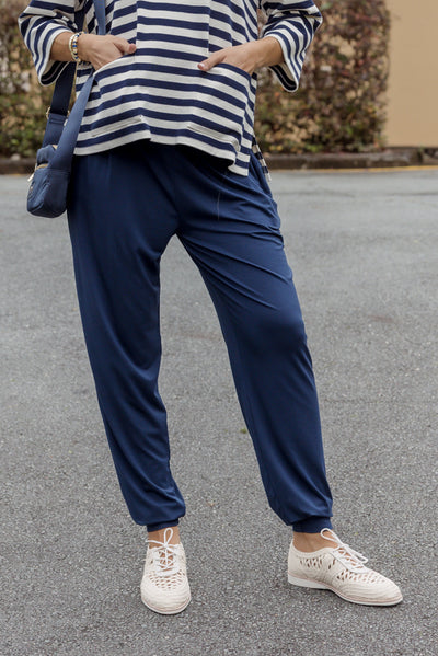 Navy Bamboo Everyday Pants