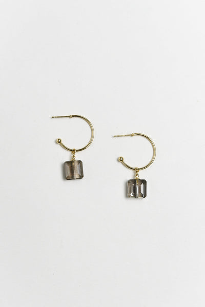 Nias Gold Crystal Drop Earrings