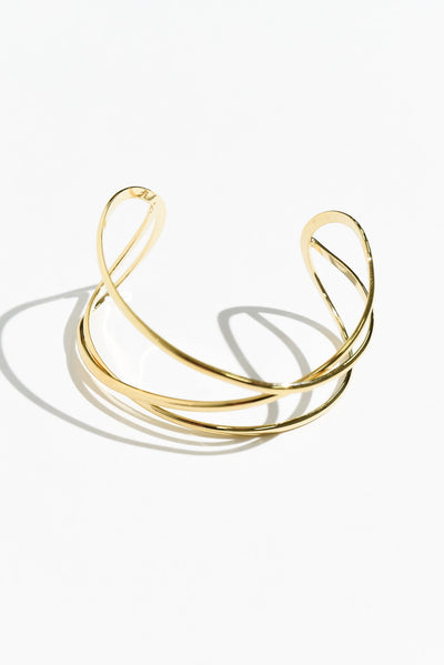 Nias Gold Twist Cuff