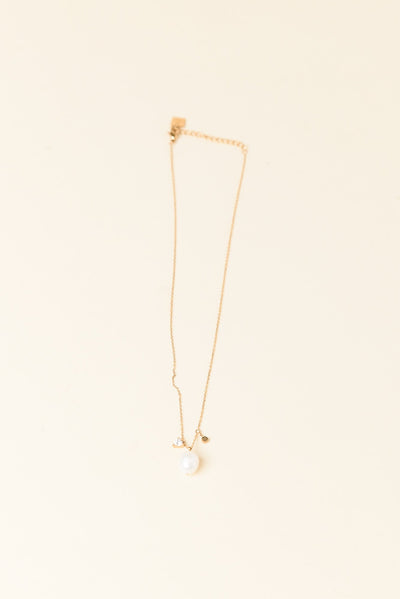 Pamela Gold Plated Pearl Necklace