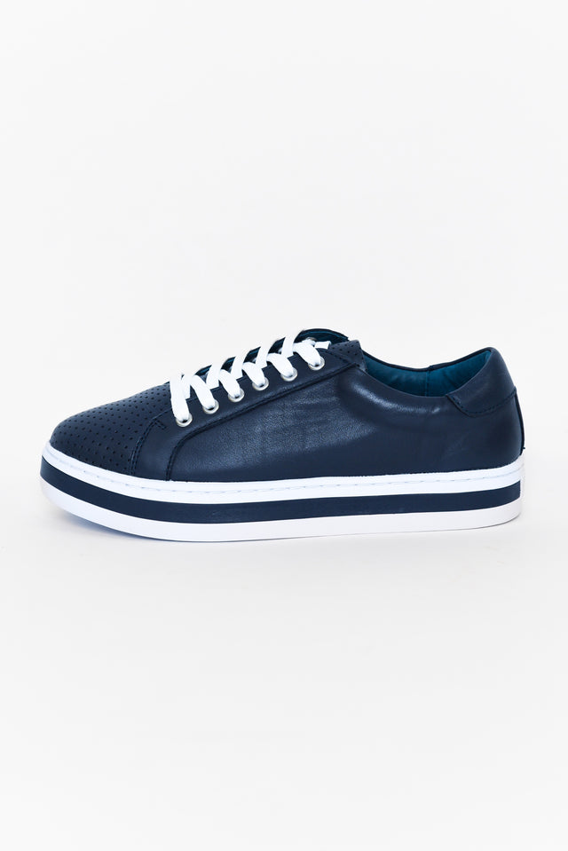 Paradise Navy Leather Sneaker image 2