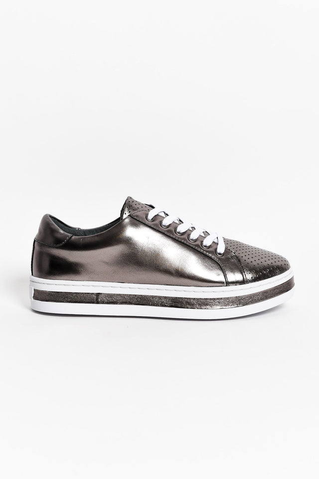 Paradise Pewter Leather Sneaker