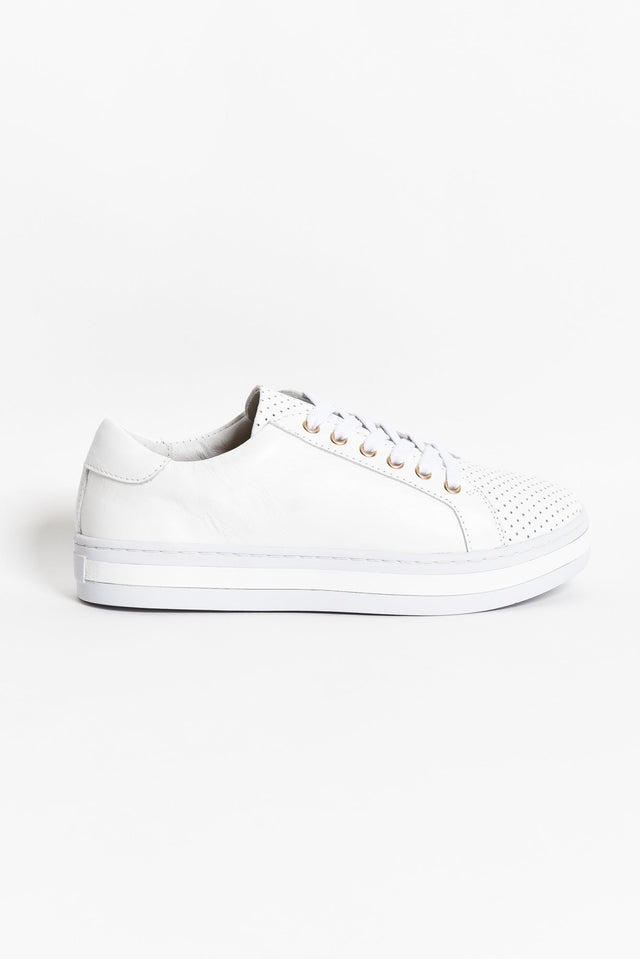 Paradise White Leather Sneaker