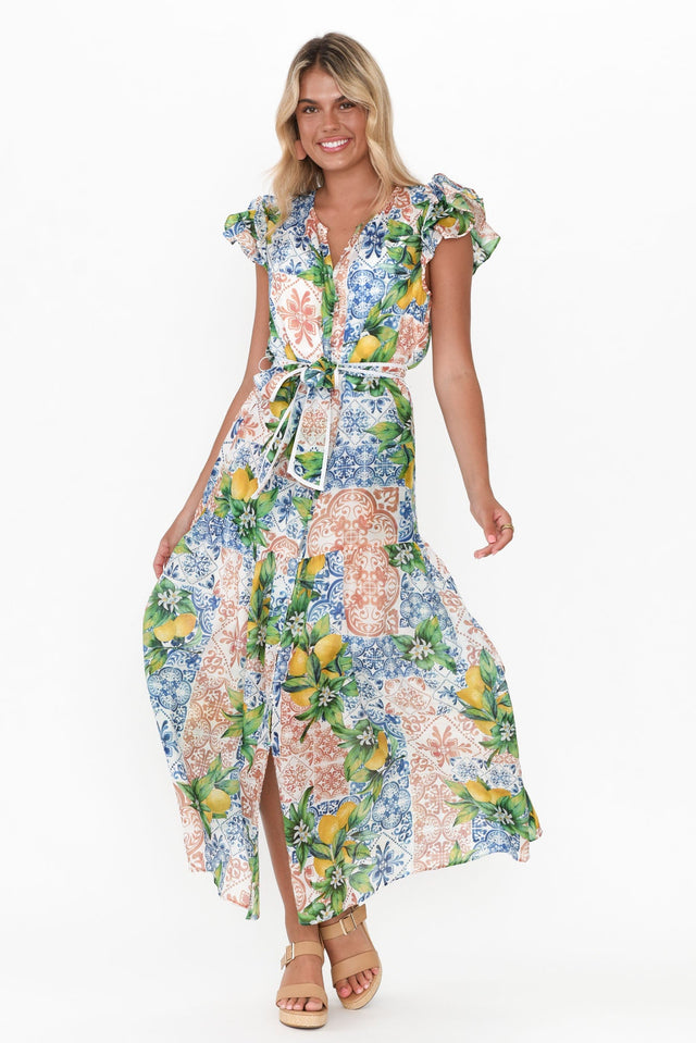 Paradiso Limonata Cotton Silk Dress