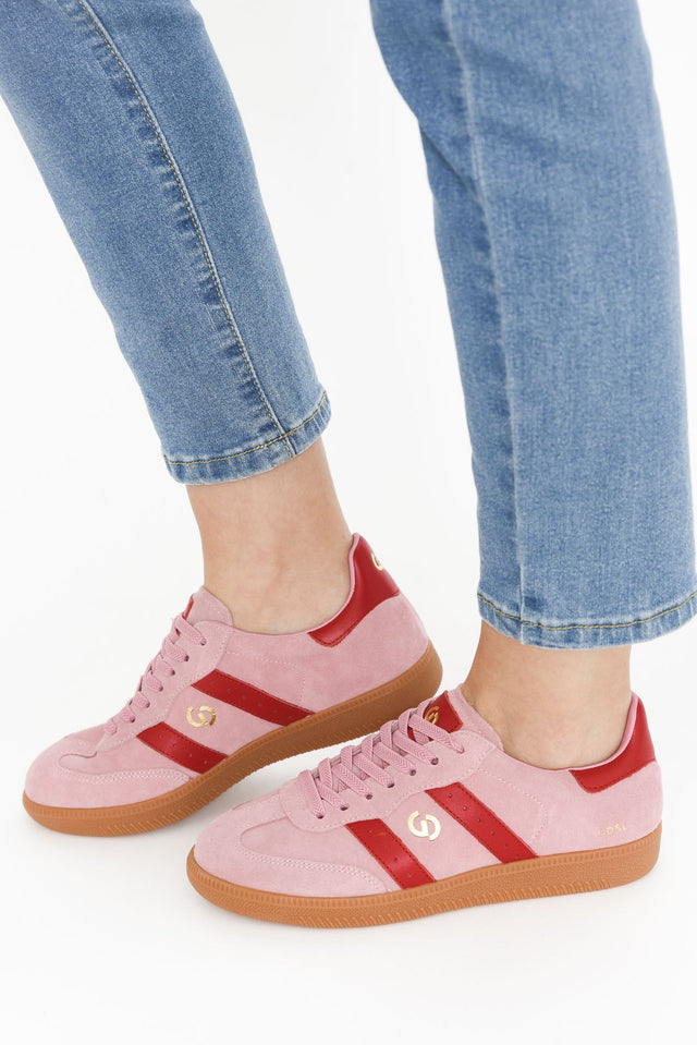 Parallel Pink Contrast Suede Sneaker image 7