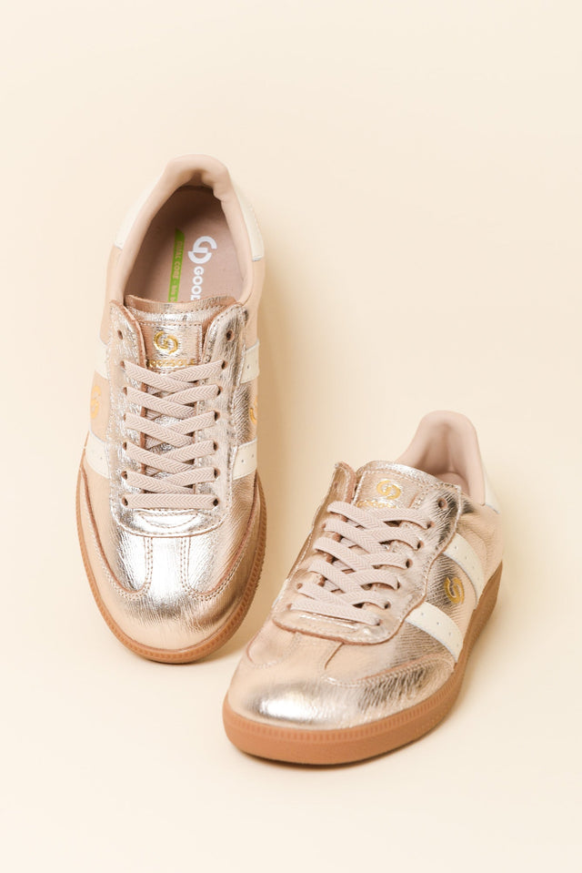 Parallel Rose Gold Contrast Leather Sneaker image 3