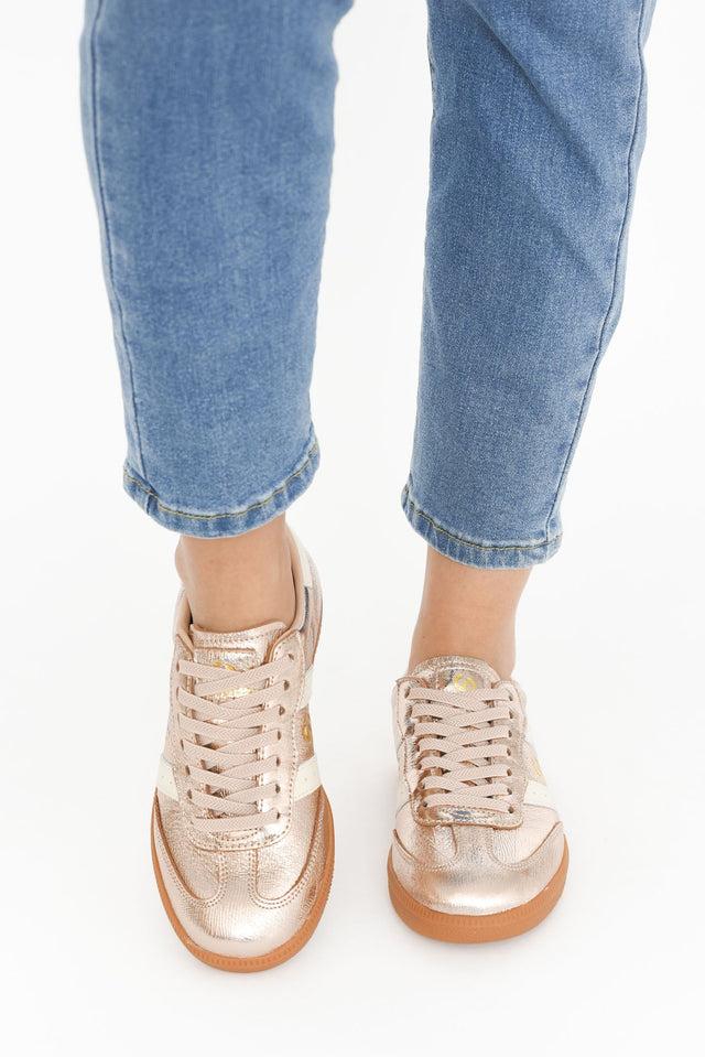 Parallel Rose Gold Contrast Leather Sneaker image 9