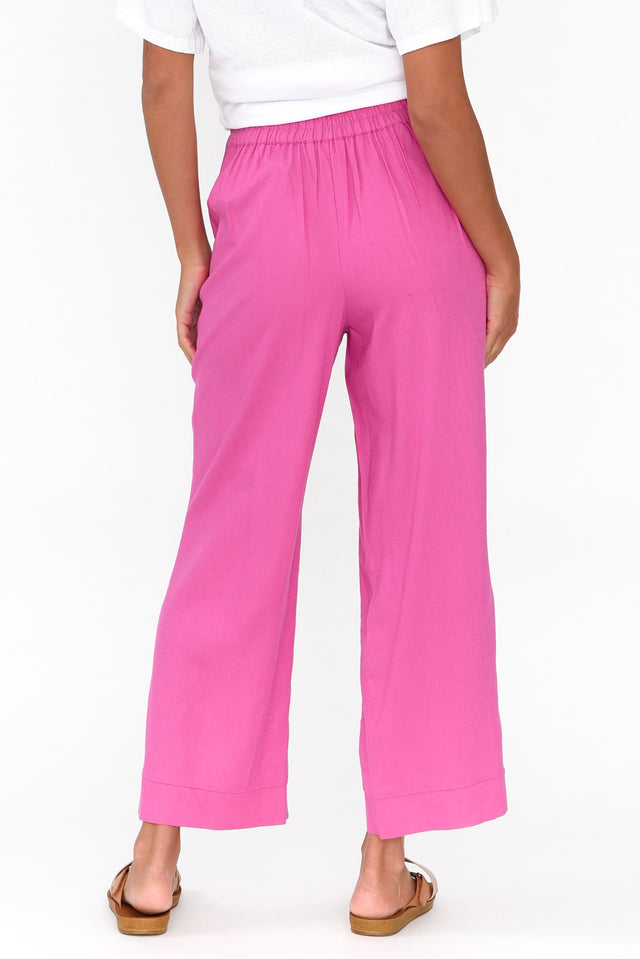 Parker Hot Pink Linen Blend Pants