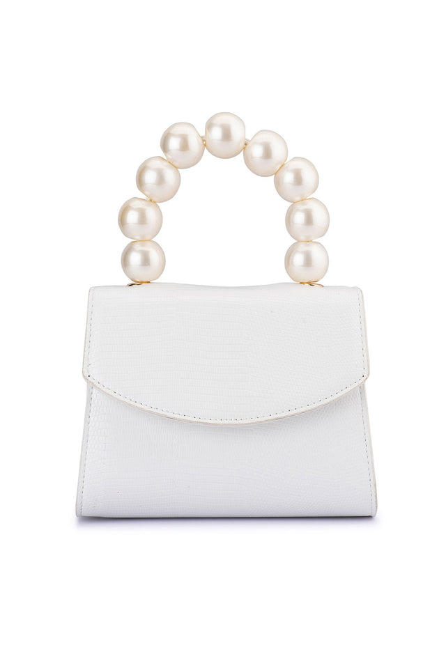 Peta White Pearl Bag