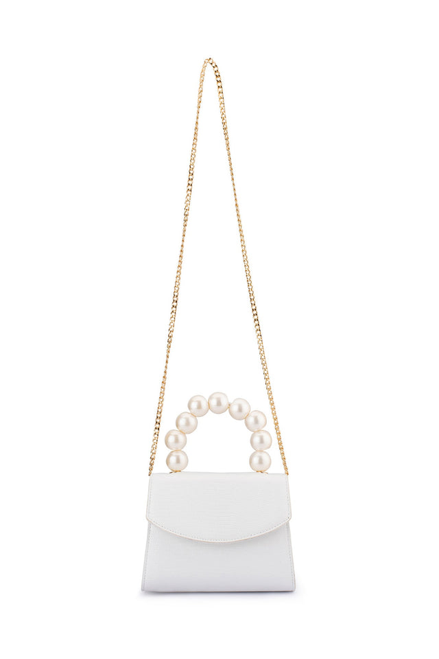 Peta White Pearl Bag