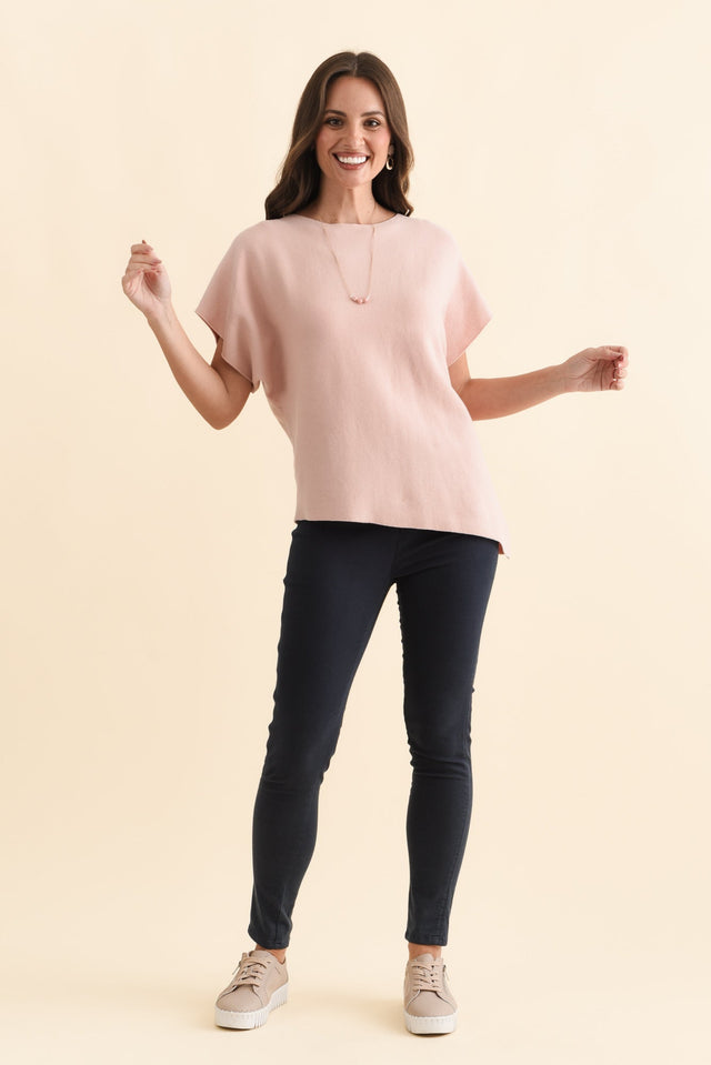 Reed Navy Stretch Cotton Pants,Brunette model,alt text|model:MJ image 8