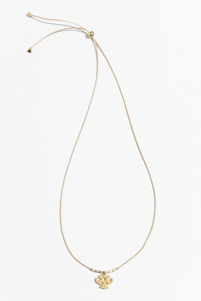 Petrina Gold Daisy Pendant Necklace