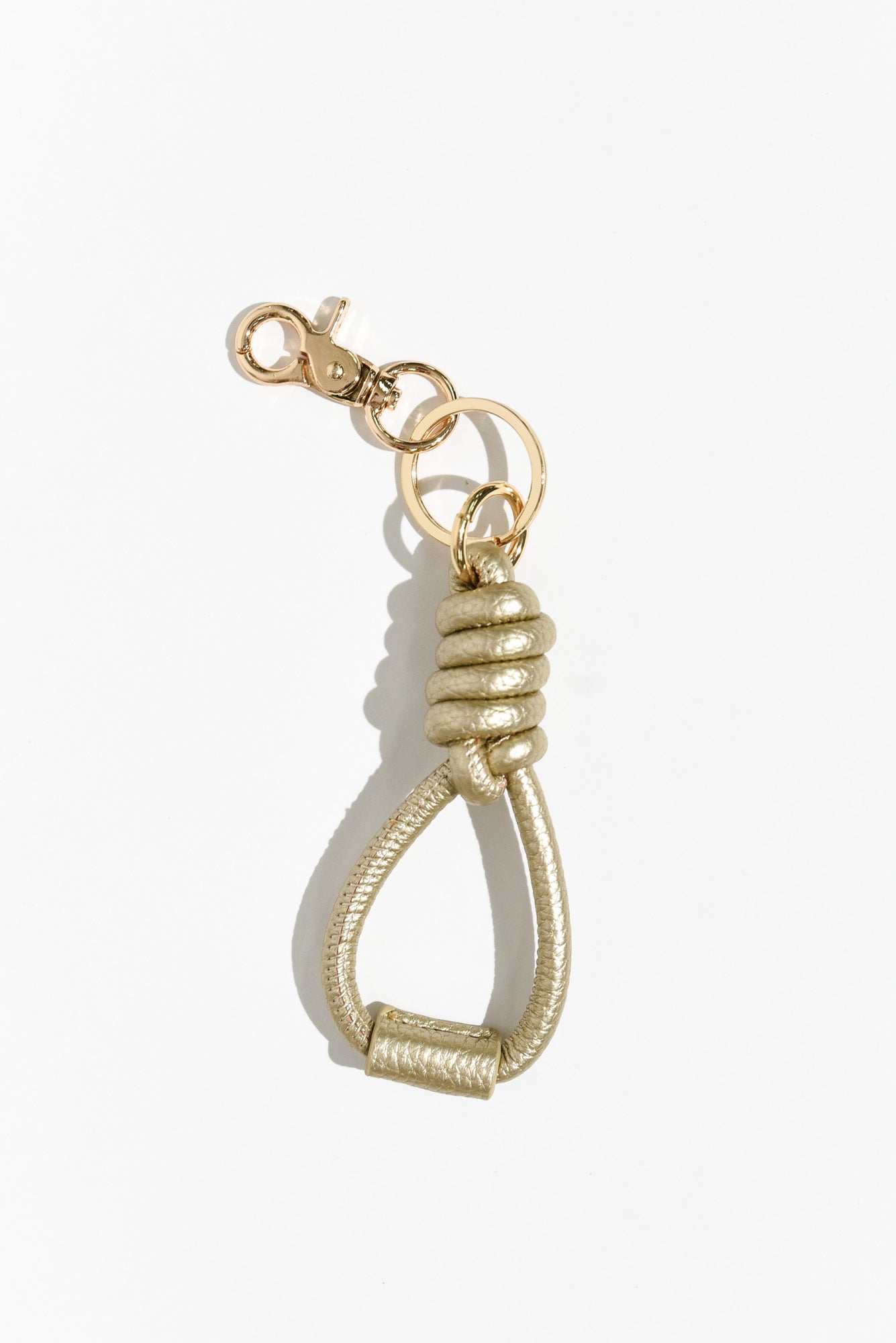 Knotted Rope Key Rings Piccolo Gold Knot Keyring - Blue Bungalow NZ