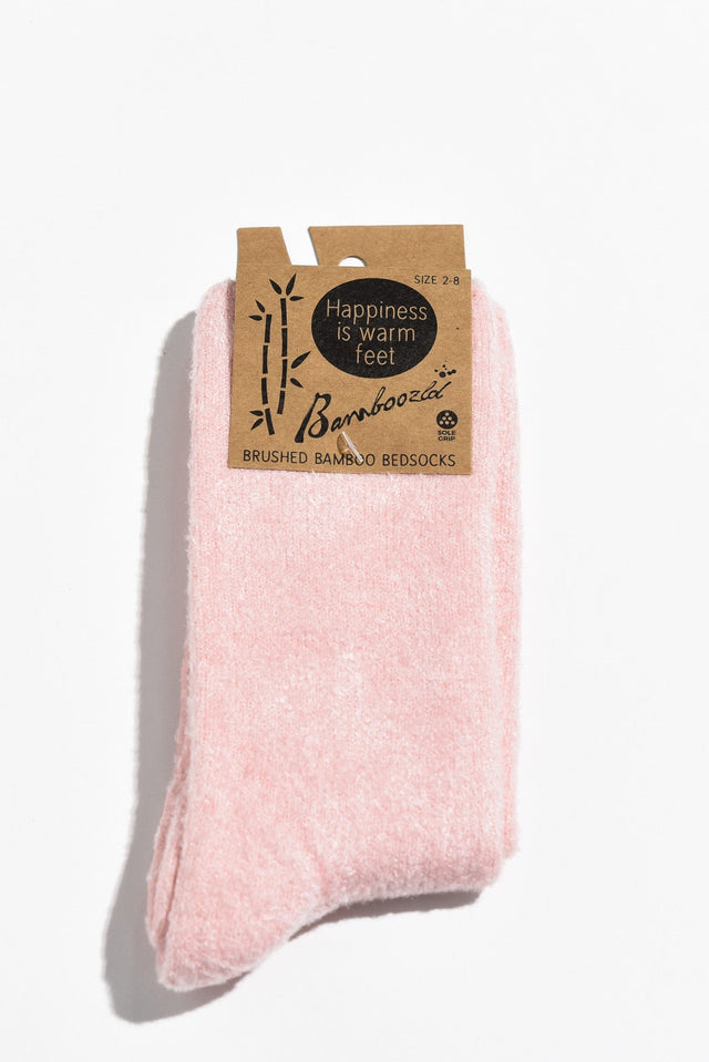 Pink Bamboo Bed Socks