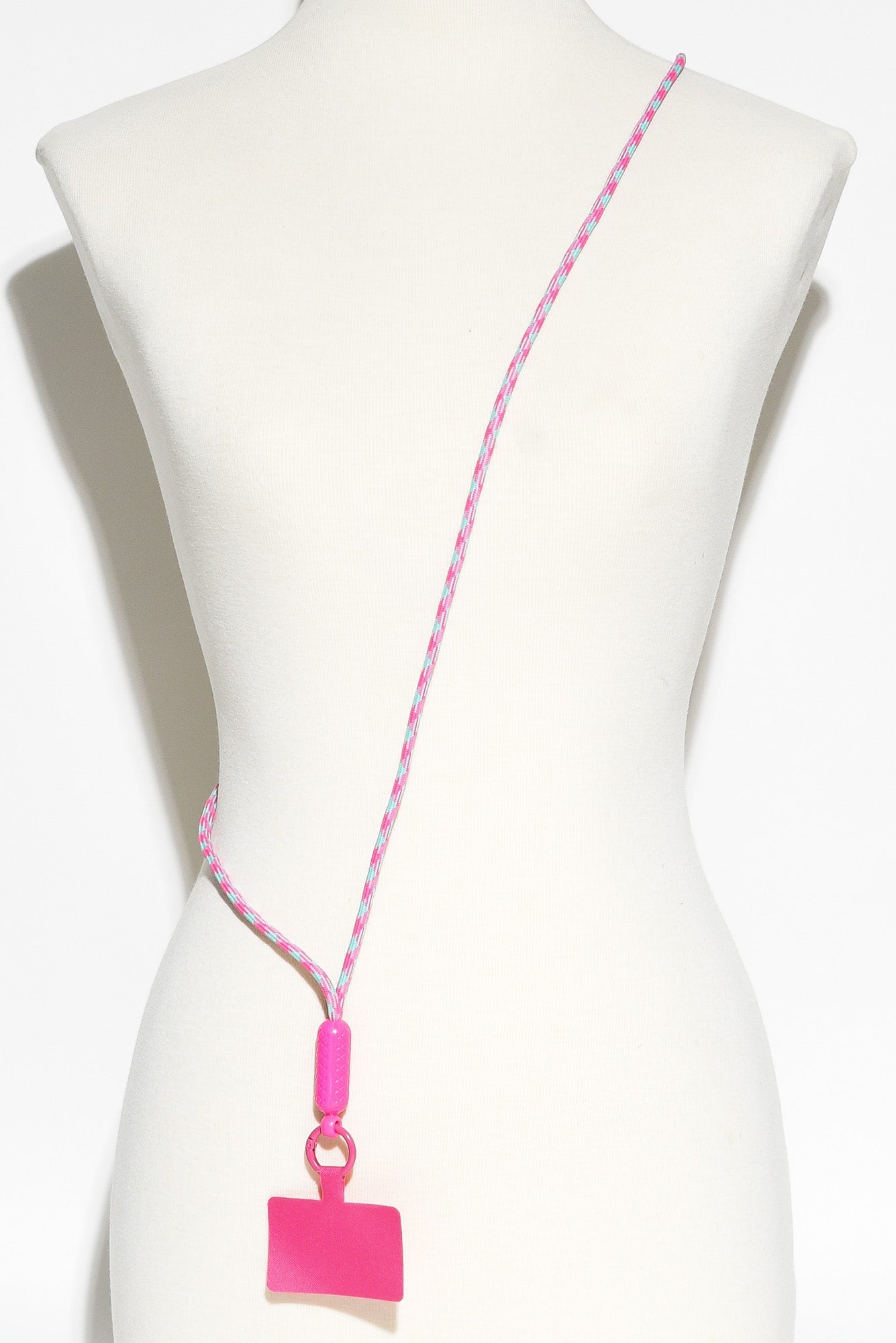 Popy Pink Stripe Phone Lanyard - Blue Bungalow NZ
