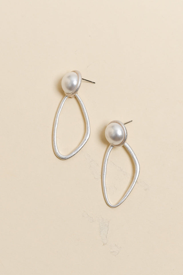 Portia Silver Drop Earrings image 1