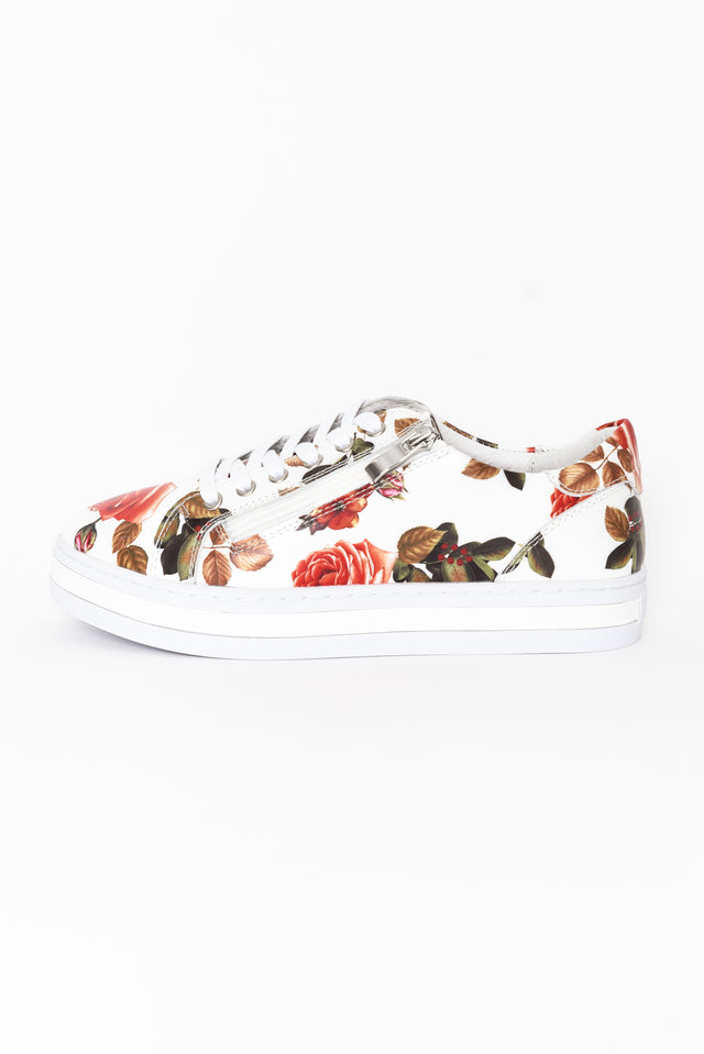 Posey White Rose Leather Sneaker image 2