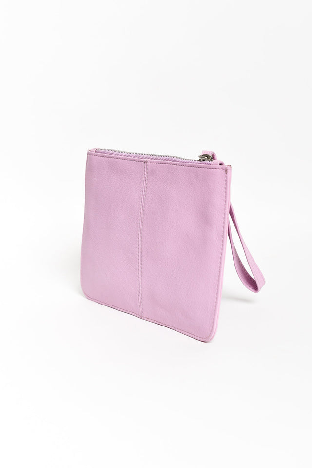 Queens Blush Leather Clutch