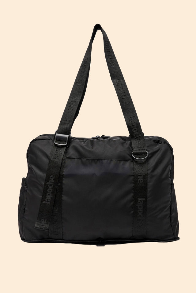Quinne Black Packable Duffle Bag