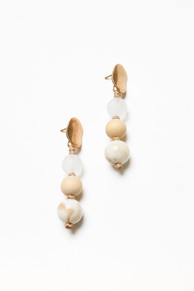 Radley Natural Bead Drop Earrings