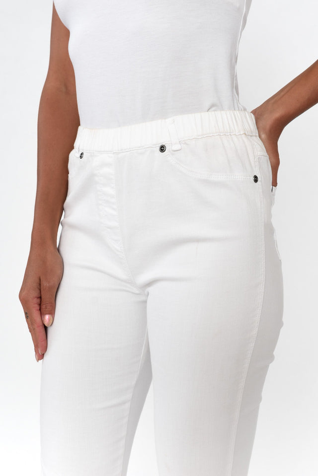 Reed White Stretch Cotton Pants image 6