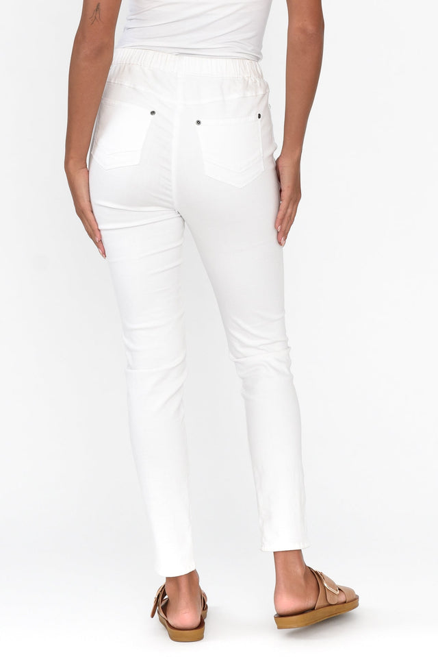 Reed White Stretch Cotton Pants image 5