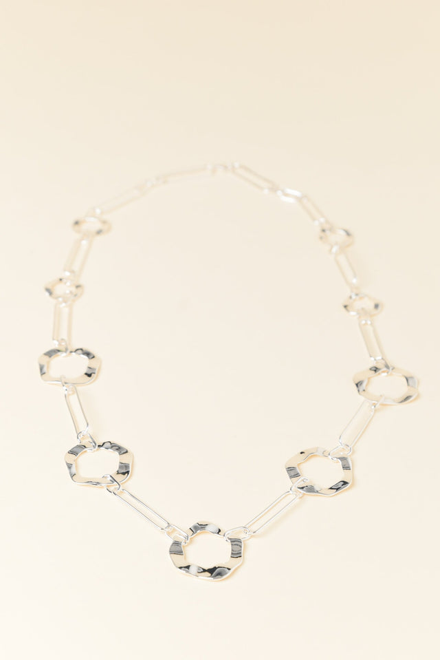 Remi Silver Ring Link Necklace