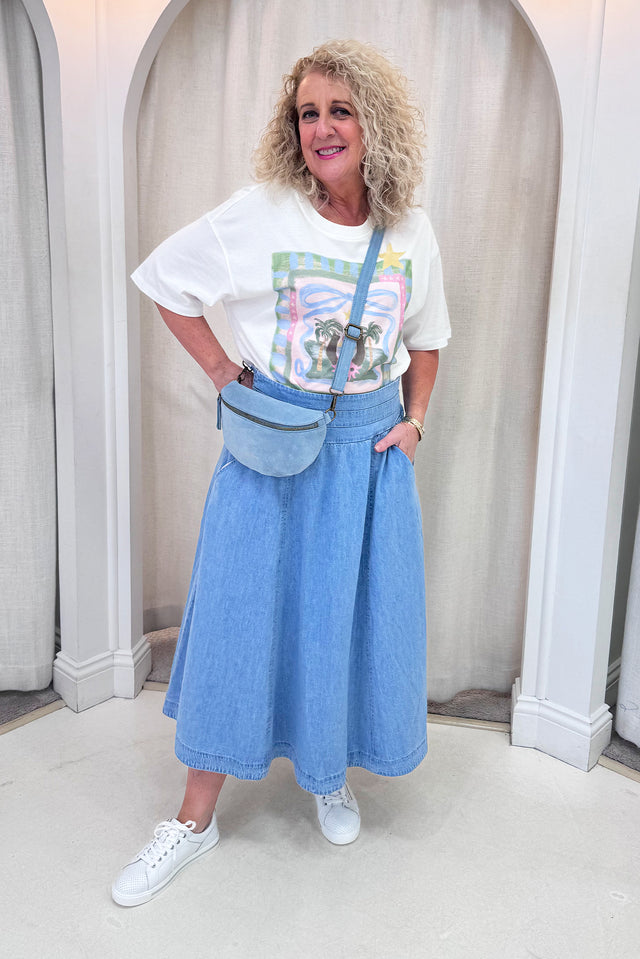 Lucky Star White Cotton Tee image 8