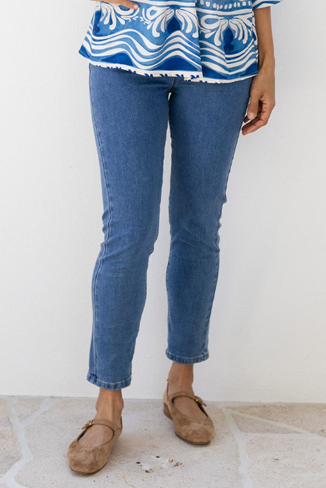 Zadie Blue Stretch Jeans,Lifestyle