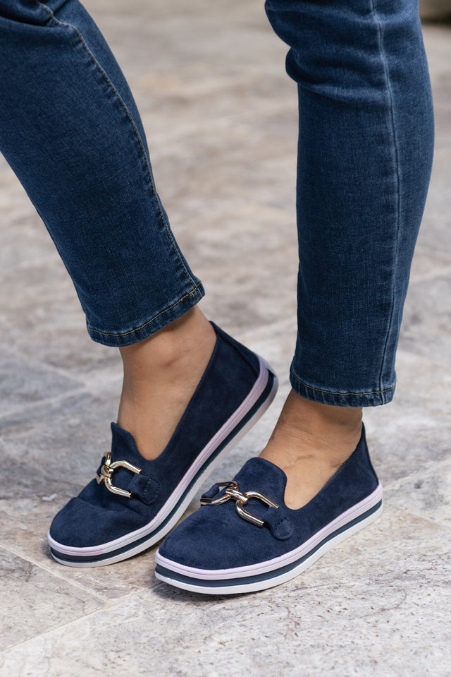 Nature Navy Platform Loafer