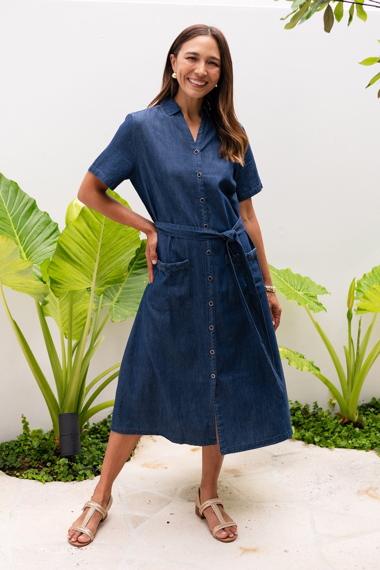 white christmas dresses Buy Amber Vintage Denim Dress - Chambray White & Co. for Sale Online New  Zealand main image 0