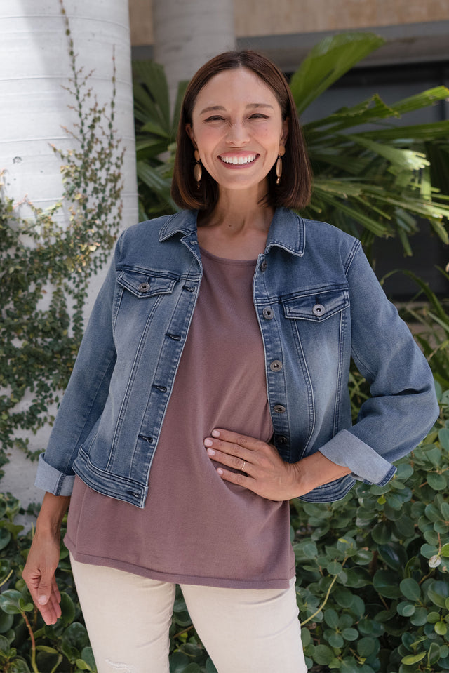 Camille Dark Denim Jacket