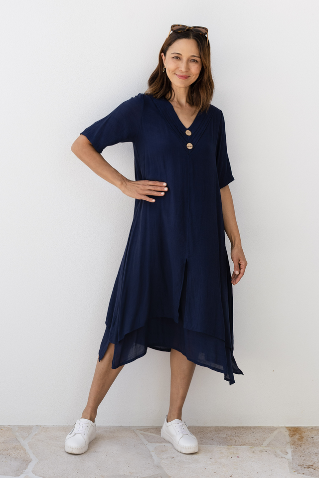 Nala Navy Layers Dress,Lifestyle