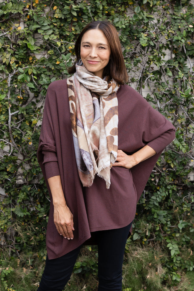 Nastia Brown Wool Blend Jumper