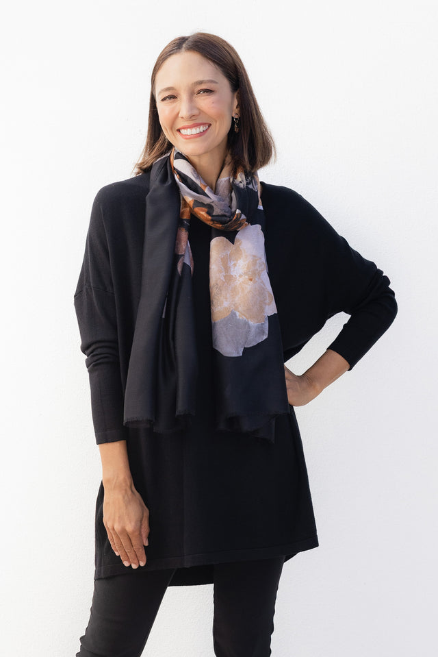 Piper Black V Neck Knit Jumper