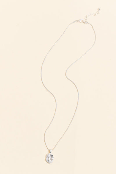 Rhonda Silver Pendant Necklace