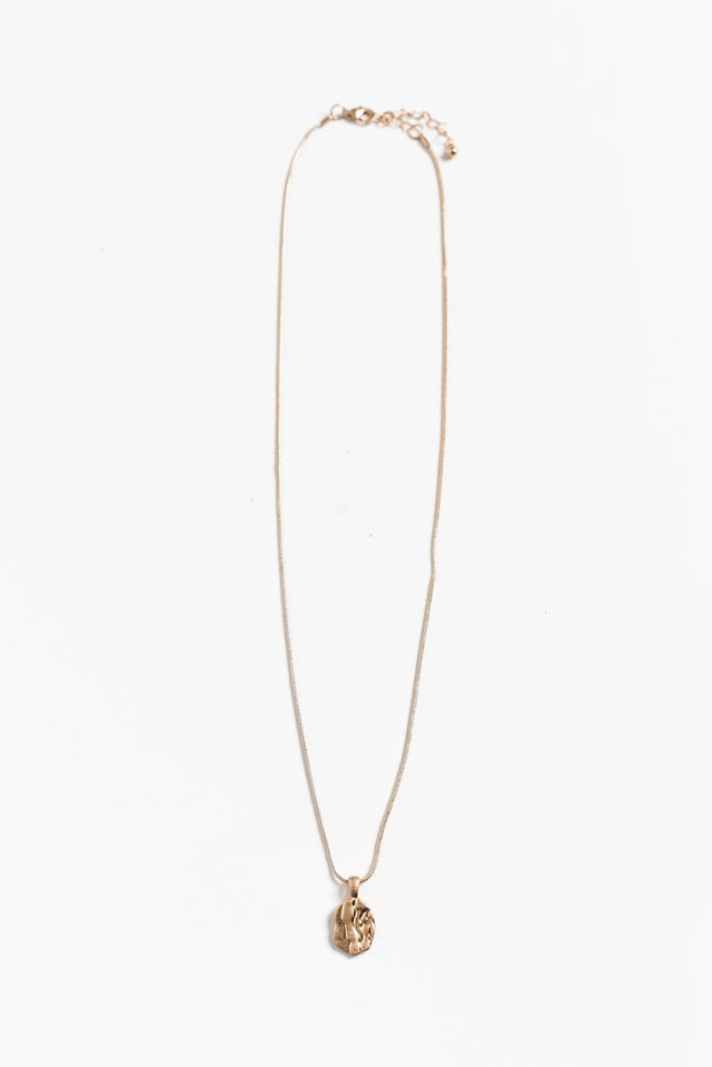 Rhonda Gold Pendant Necklace