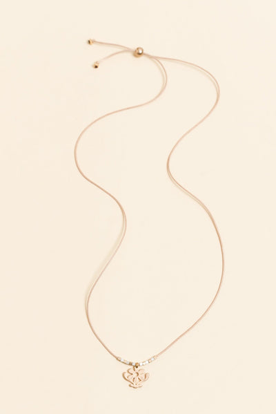 Riya Gold Daisy Pendant Necklace