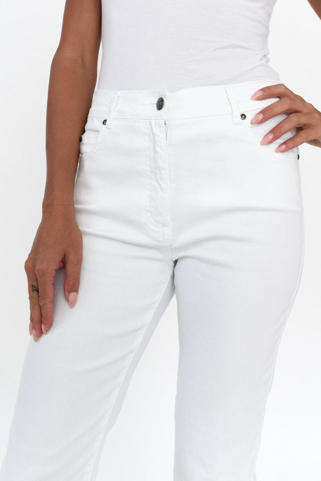Rosanna White Denim Cropped Jeans image 6