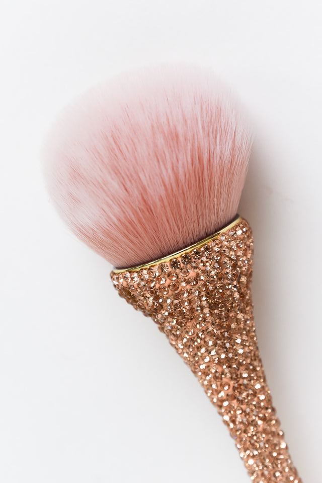Rose Gold Diamante Cosmetic Brush