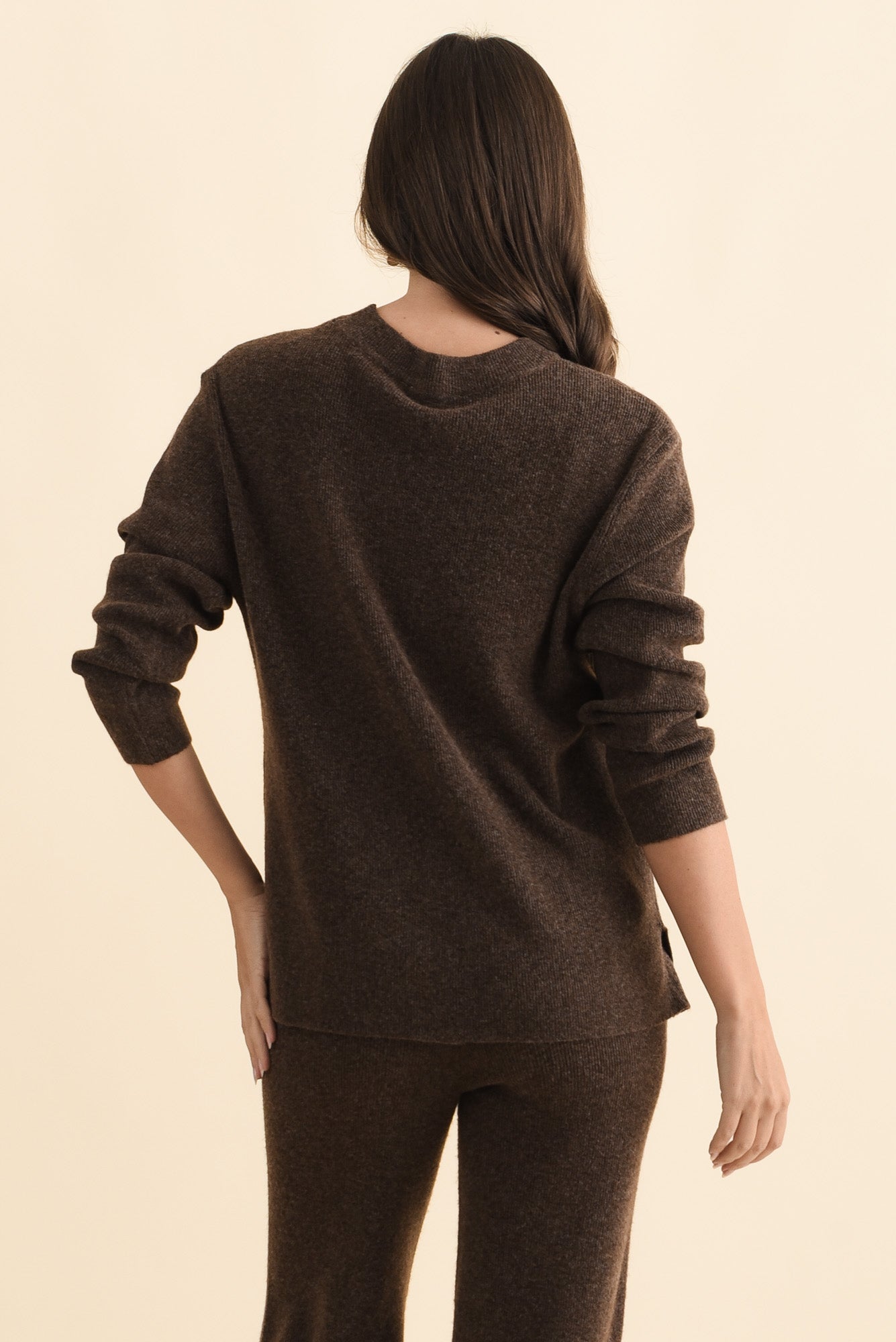 Ruby Rana Sweaters Ruby Chocolate Knit Sweater - Blue Bungalow NZ