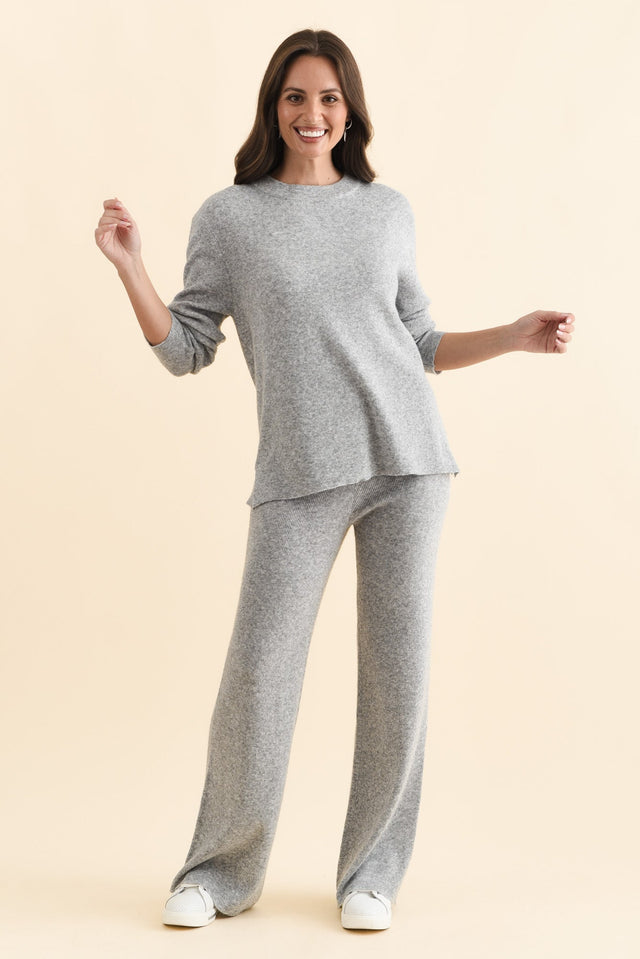 Nash Grey Knit Pants,Brunette model,alt text|model:MJ image 7