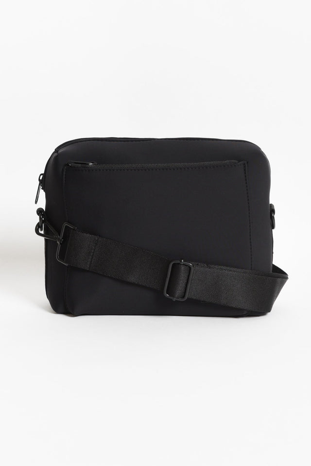 Rudy Black Neoprene Crossbody Bag